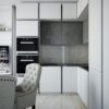 модульная Мебель Legend Угловая кухня белый глянец и бетон