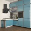 Мебель модульная Legend Угловая кухня голубого цвета