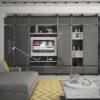 Мебель Legend шкаф модульный серый с ТВ