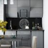 Мебель Legend Кухня со скошенным фасадом серый глянец